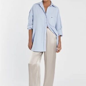 DISSH EVE CHALK SATIN PANT